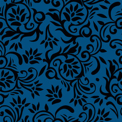 Ditsy floral seamless pattern. Small little flower pattern background. Repeat pattern. Ditsy print. Liberty style. Botanic surface design. Ditsy floral for fashion, texture, fabric, wallpaper, decor © zurraf