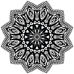 Kantha Motif or Kantha Embroidery or Traditional Embroidery. Decorative pattern in oriental style. 
