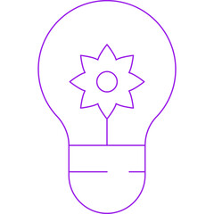 Bulb icon single vector illustration 