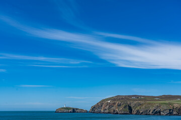 Naklejka premium Walking around The Range coastal path Anglesey