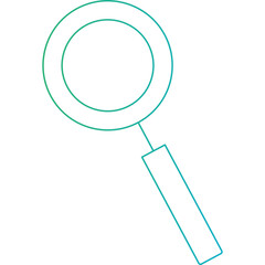 Search icon single vector illustration 