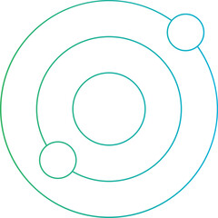 Solar system icon single vector illustration 