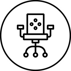 Chair icon single vector illustration 