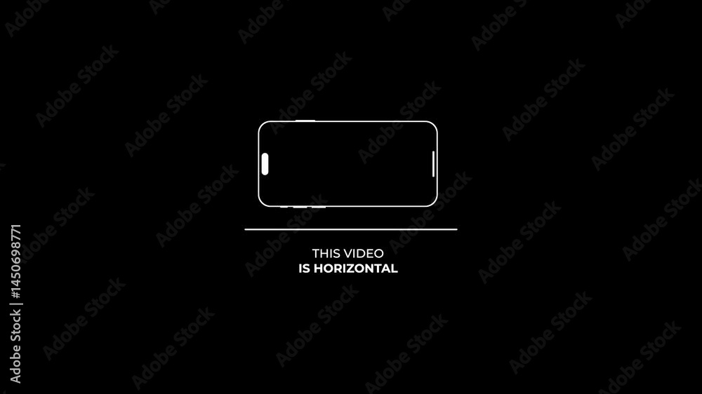 Poster rotating smartphone animation for mobile app promo