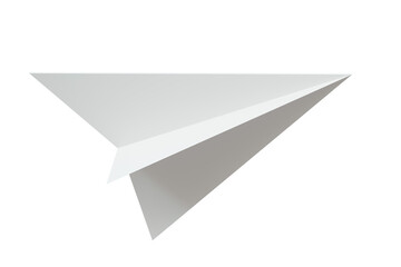 Fototapeta na wymiar 3d Paperplane Icon isolated on blue background, suitable for website, mobile app, print, presentation, infographic, and other projects. Minimal Cartoon White Paper plane for education. 3d render.