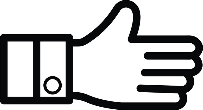 recommend clip art: Hand Gesture Thumbs Up Icon: A simple, bold line art icon 