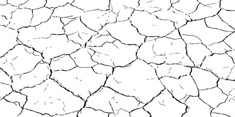 abstract grunge vector illustration.Cracked concrete rock black and white vector background.Distressed Overlay Texture.
