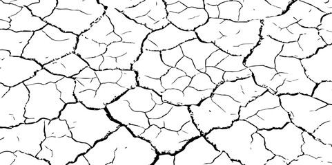 abstract grunge vector illustration.Cracked concrete rock black and white vector background.Distressed Overlay Texture.
