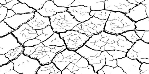  Monochrome abstract texture.Black and white pattern.Background of cracks, scuffs, chips.
