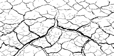  Monochrome abstract texture.Black and white pattern.Background of cracks, scuffs, chips.
