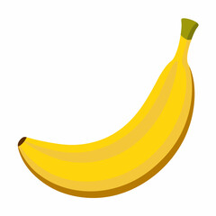 Banana isolated on white background 