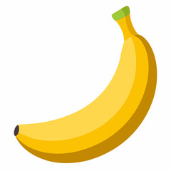 Banana isolated on white background 