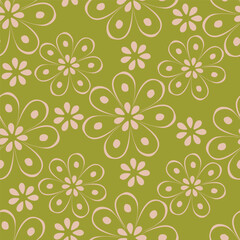 textile design with small flower pattern image
