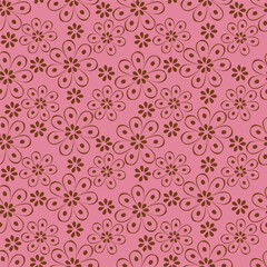 textile design with small flower pattern image

