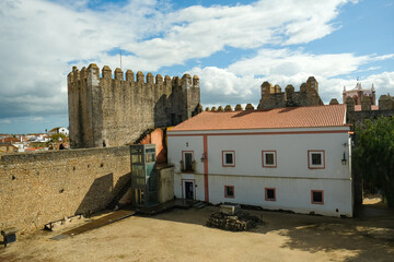 View of castle in Serpa, Portugal.
