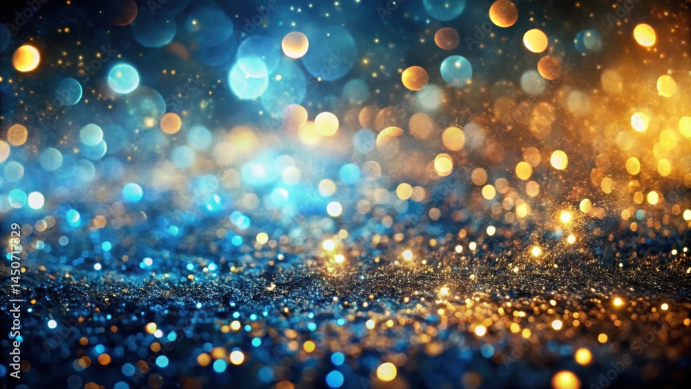 Fototapete A shimmering backdrop of out-of-focus lights, creating a dreamy and magical atmosphere with a textured surface of glistening sparkle.