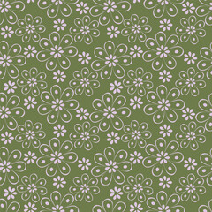 Seamless floral pattern, liberty ditsy print with small hand drawn flowers. Delicate botanical design in country motif: tiny simple flowers, leaves, mini bouquets in abstract. Vector illustration.