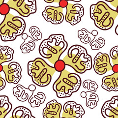 Seamless floral pattern, liberty ditsy print with small hand drawn flowers. Delicate botanical design in country motif: tiny simple flowers, leaves, mini bouquets in abstract. Vector illustration.