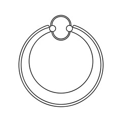 Outline of a Hoop Earring