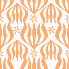 Seamless floral pattern, liberty ditsy print with small hand drawn flowers. Delicate botanical design in country motif: tiny simple flowers, leaves, mini bouquets in abstract. Vector illustration.