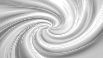 Fototapeta premium Seamless swirl pattern of glossy white cream or liquid material provides elegant abstract background texture for branding.