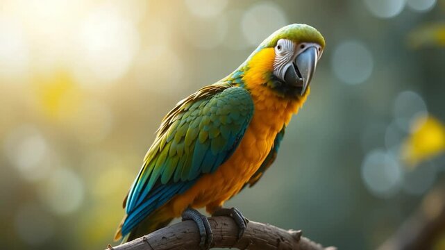 Colorful parrot perched on branch vivid hues natural light wildlife animal photography nature parrot photography parrot closeup parrot image parrot detail vivid colors parrot species