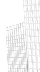 Abstract architectural building vector 3d illustration