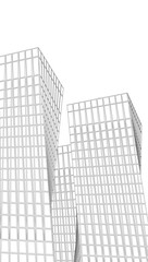 Fototapeta premium Abstract architectural building vector 3d illustration