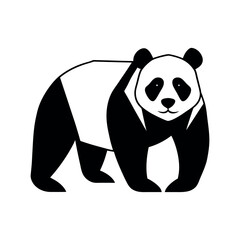Minimal Panda Graphic Cute Animal Icon