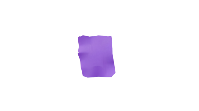 Photo of purple, irregularly shaped rectangle with jagged edges isolated on transparent background.png - Powered by Adobe