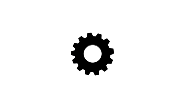 Photo of gear icon isolated on transparent background.png - Powered by Adobe