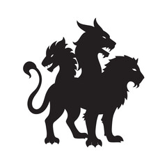 Chimera Mythical Beast Creature Silhouette