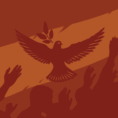 Obraz premium vector illustration of an eagle