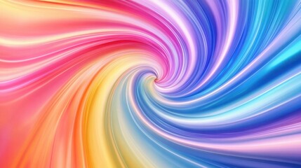 Obraz premium Vibrant Colorful Abstract Swirl Pattern with Rainbow Spectrum Dynamic Flow