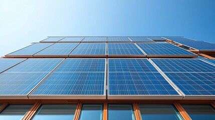 Solar Panels Solar panels reflect the sky.