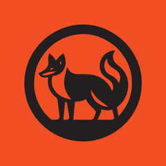 dhole animals silhouette design vector illustration