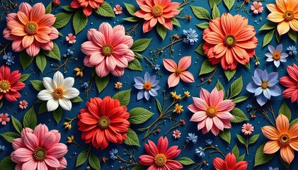Intricate woven floral tapestry, seamless repeat , textile, background, geometric