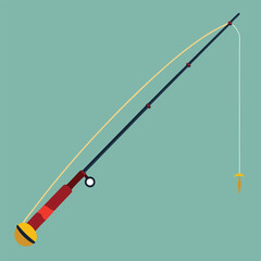 fishing rod vector