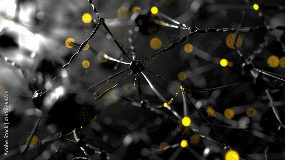 Poster this image showcases an abstract representation of an artificial intelligence system, highlighting i