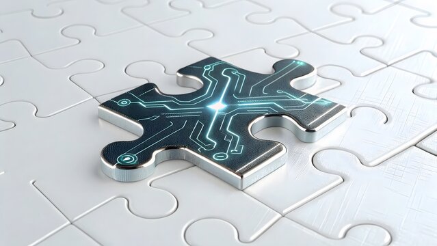 Circuitry Puzzle Piece