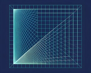 Abstract Geometric Grid Pattern