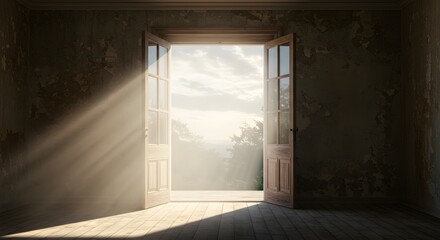 open door to the sky