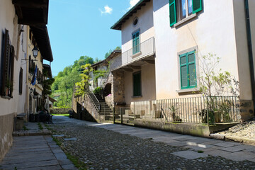 Il villaggio di Cornello dei Tasso a Camerata Cornello in provincia di Bergamo, Lombardia, Italia. © Fabio Caironi