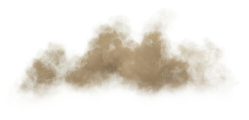 Sand dust cluster desert on transparent backgrounds specials effect 3d illustrations png