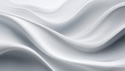 Obraz premium abstract white wave flowing lines design smooth and elegant background