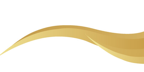 gold wave curve, golden wave corner shape for element, stripes ribbon golden graphic, striped gold. eps 10