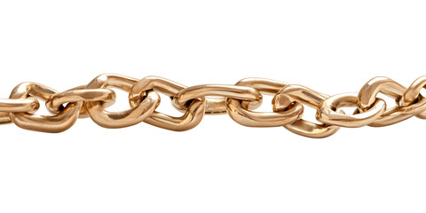 Obraz premium gold chain on a white background