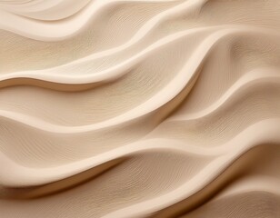 white wavy lines background abstract sand top view elegant minimal texture with natural curves ideal for product display spa themes or artistic backgrounds in warm beige tones