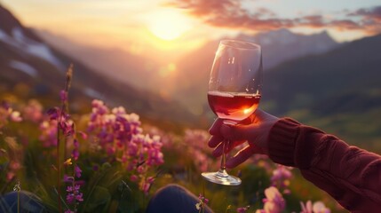 ultra realistic photo of two people enjoying a glass o