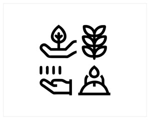 sustainable-agriculture-line-icon-set--vector, eco-farm--sustainable-agriculture-line-icon-set--vector